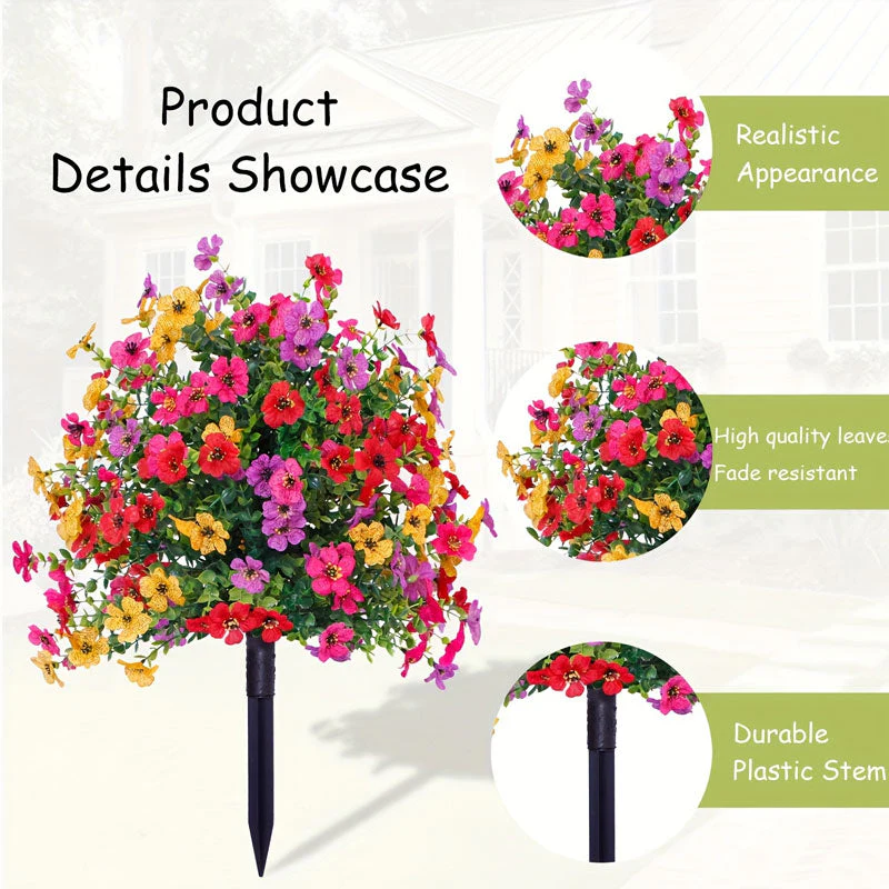 🌸LIMITED TIME SALE 50% OFF🌸Artificial Eucalyptus and Violet Ground-Insert Floral Decoration - Image 3