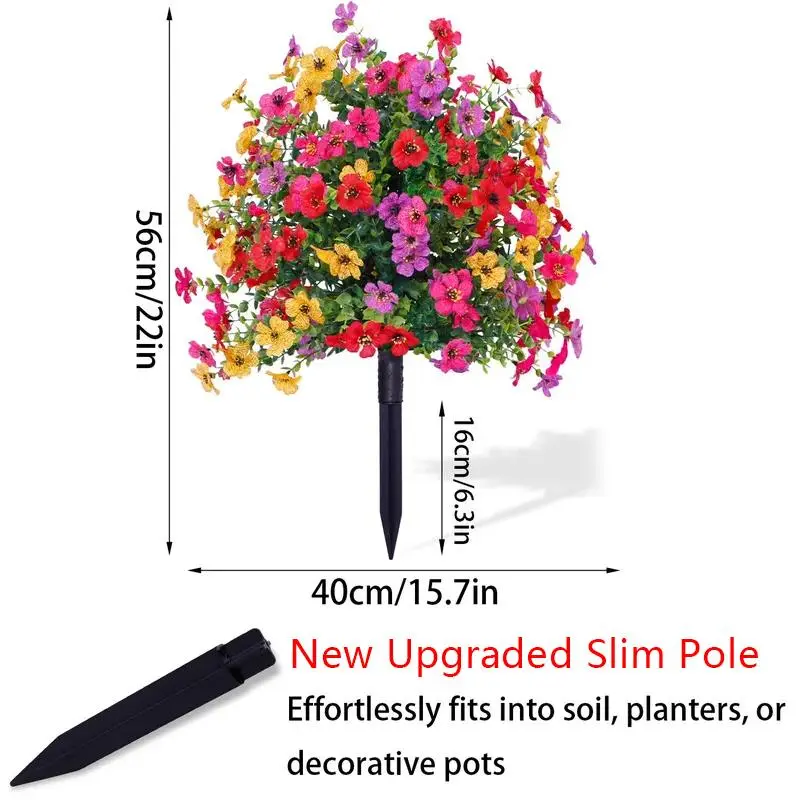 🌸LIMITED TIME SALE 50% OFF🌸Artificial Eucalyptus and Violet Ground-Insert Floral Decoration - Image 5