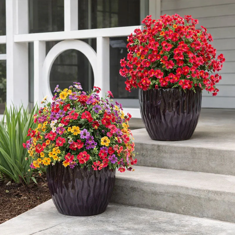 🌸LIMITED TIME SALE 50% OFF🌸Artificial Eucalyptus and Violet Ground-Insert Floral Decoration - Image 6