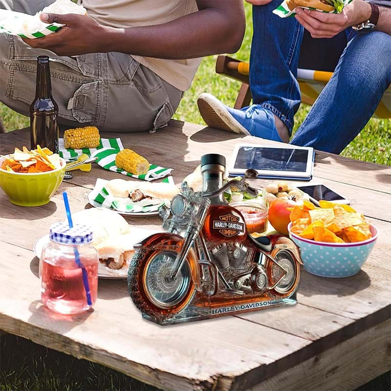 Creative Motorcycle Glass Wine Bottle - Image 6