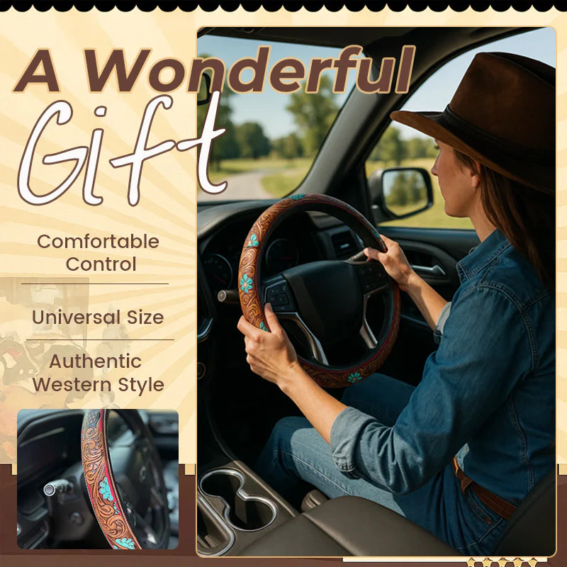 🤠 Western Cowboy Steering Wheel Cover - Image 3