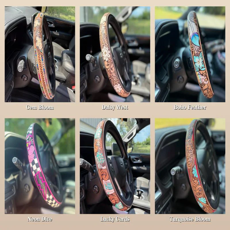 🤠 Western Cowboy Steering Wheel Cover - Image 8
